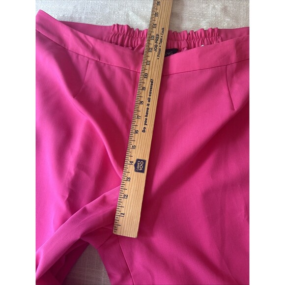 NWT Ming Wang Wide Leg Hot Pink Lightweight Silky Feel Dress Pants Women’s Sz XL - Picture 10 of 16